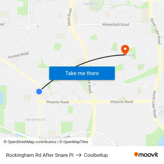 Rockingham Rd After Snare Pl to Coolbellup map