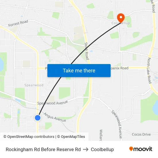 Rockingham Rd Before Reserve Rd to Coolbellup map