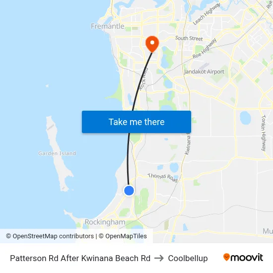 Patterson Rd After Kwinana Beach Rd to Coolbellup map