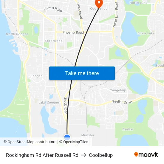 Rockingham Rd After Russell Rd to Coolbellup map