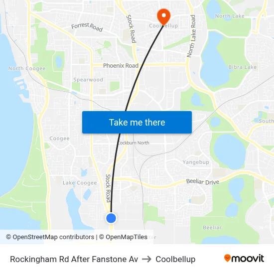 Rockingham Rd After Fanstone Av to Coolbellup map