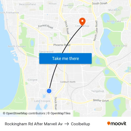 Rockingham Rd After Marvell Av to Coolbellup map