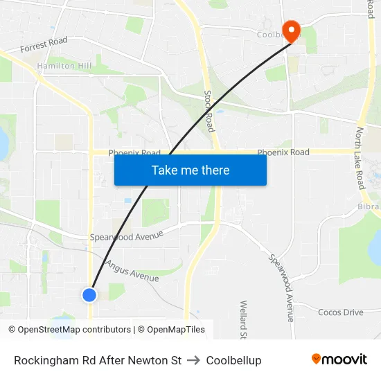 Rockingham Rd After Newton St to Coolbellup map