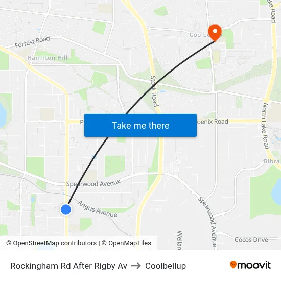 Rockingham Rd After Rigby Av to Coolbellup map
