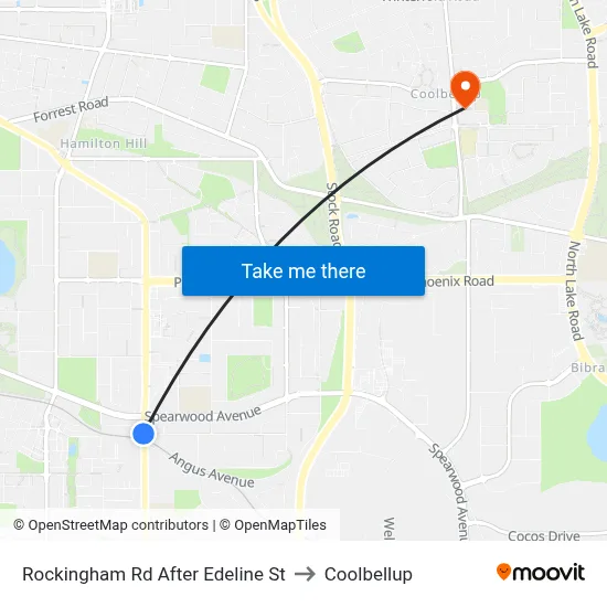 Rockingham Rd After Edeline St to Coolbellup map