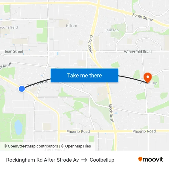 Rockingham Rd After Strode Av to Coolbellup map