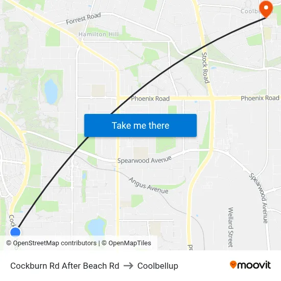 Cockburn Rd After Beach Rd to Coolbellup map