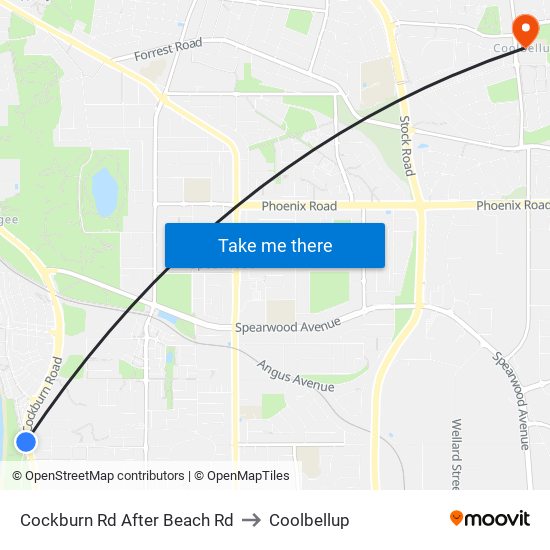 Cockburn Rd After Beach Rd to Coolbellup map