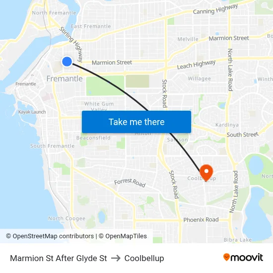 Marmion St After Glyde St to Coolbellup map