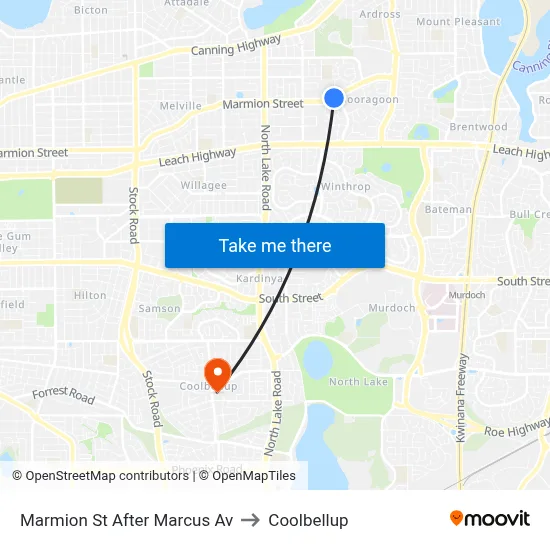 Marmion St After Marcus Av to Coolbellup map