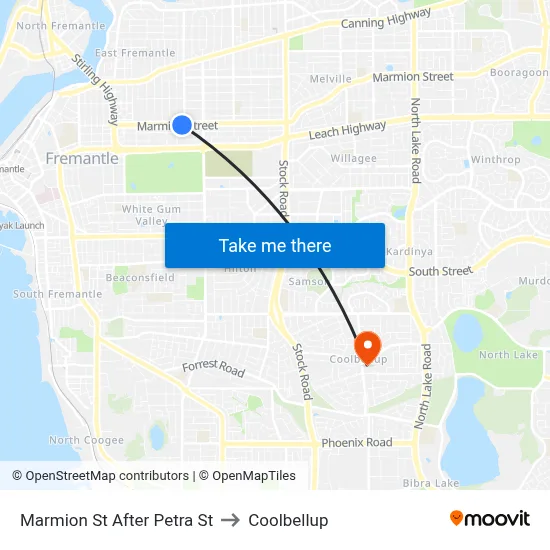 Marmion St After Petra St to Coolbellup map