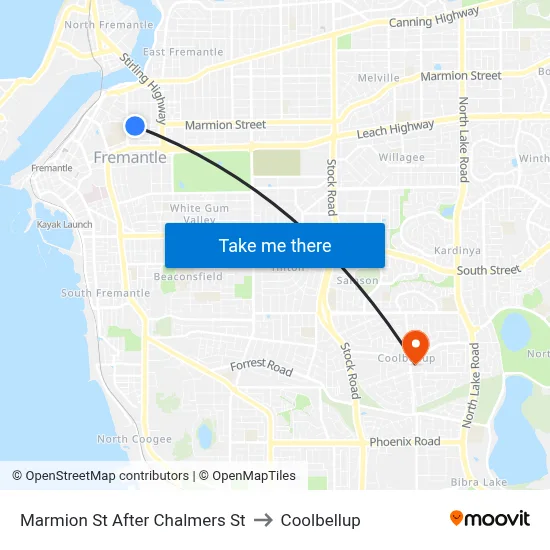 Marmion St After Chalmers St to Coolbellup map