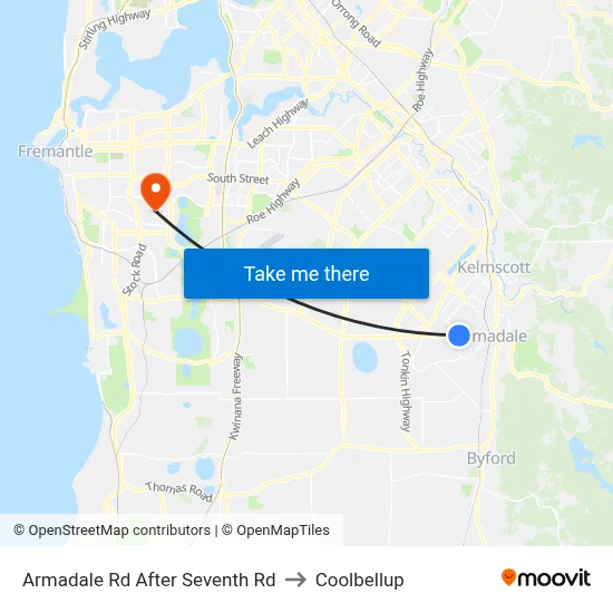 Armadale Rd After Seventh Rd to Coolbellup map