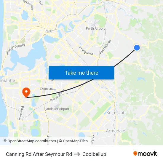 Canning Rd After Seymour Rd to Coolbellup map