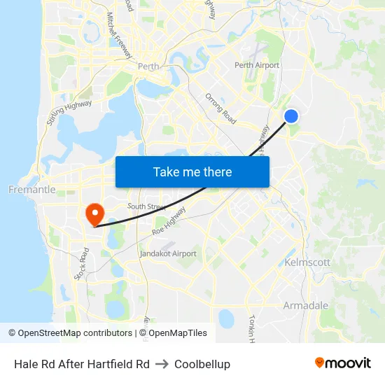 Hale Rd After Hartfield Rd to Coolbellup map