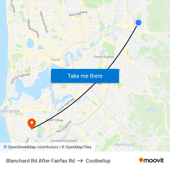 Blanchard Rd After Fairfax Rd to Coolbellup map