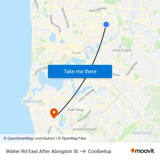 Walter Rd East After Abingdon St to Coolbellup map