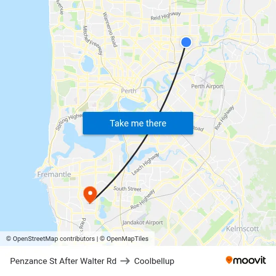 Penzance St After Walter Rd to Coolbellup map