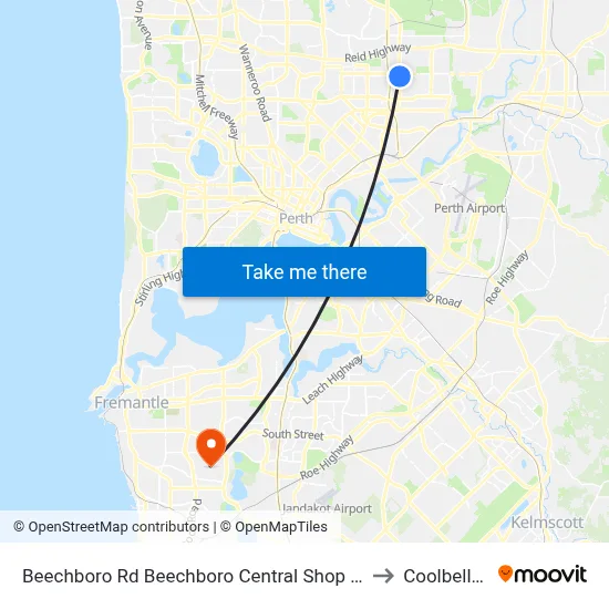 Beechboro Rd Beechboro Central Shop Ctr to Coolbellup map