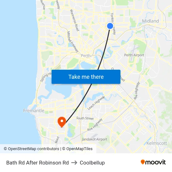 Bath Rd After Robinson Rd to Coolbellup map