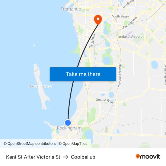 Kent St After Victoria St to Coolbellup map