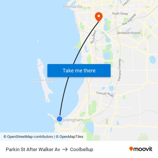Parkin St After Walker Av to Coolbellup map
