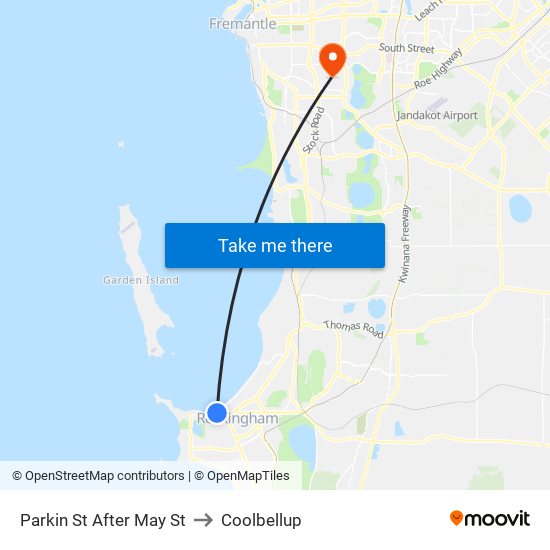 Parkin St After May St to Coolbellup map