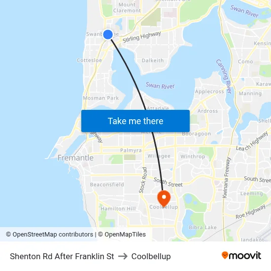 Shenton Rd After Franklin St to Coolbellup map
