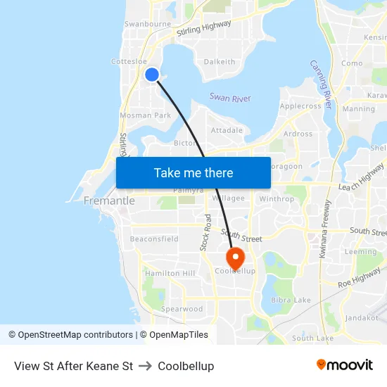 View St After Keane St to Coolbellup map