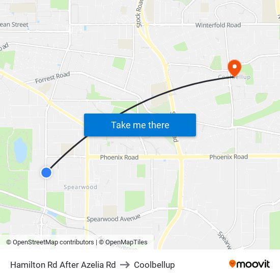 Hamilton Rd After Azelia Rd to Coolbellup map