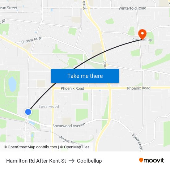 Hamilton Rd After Kent St to Coolbellup map