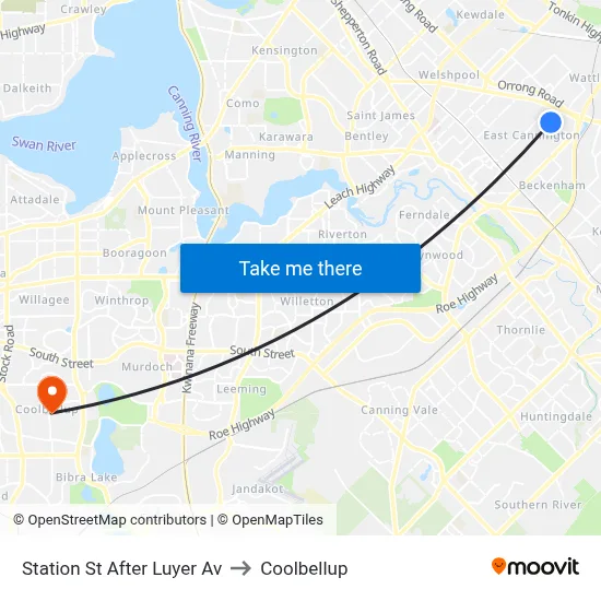 Station St After Luyer Av to Coolbellup map