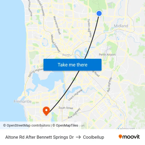 Altone Rd After Bennett Springs Dr to Coolbellup map