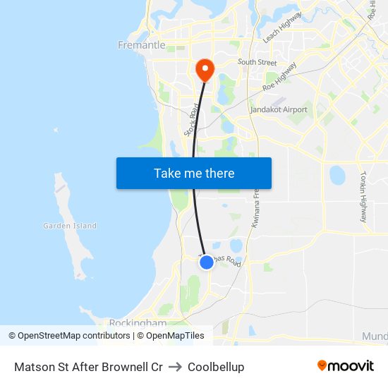 Matson St After Brownell Cr to Coolbellup map