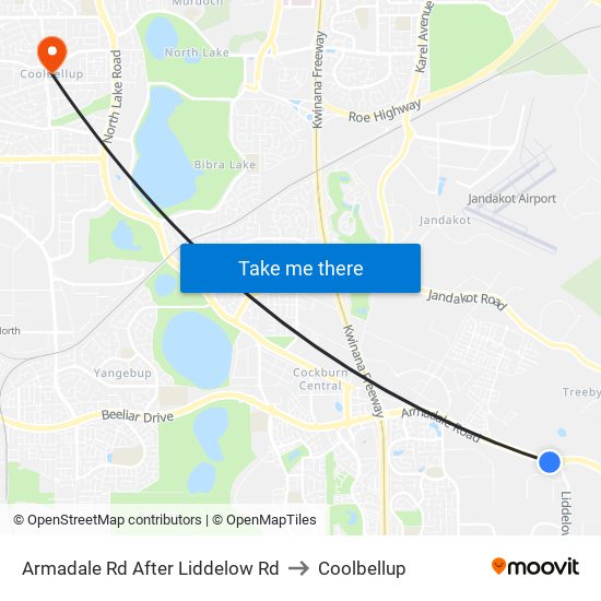 Armadale Rd After Liddelow Rd to Coolbellup map