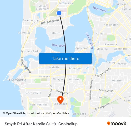 Smyth Rd After Karella St to Coolbellup map