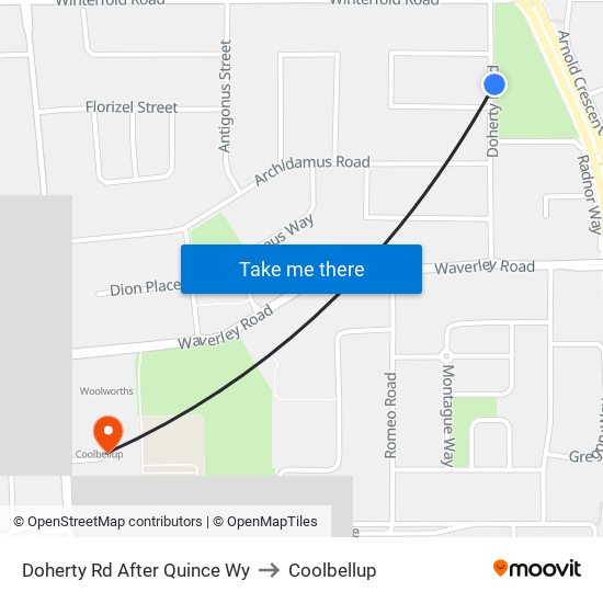 Doherty Rd After Quince Wy to Coolbellup map