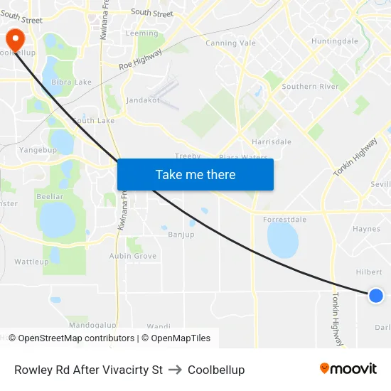 Rowley Rd After Vivacirty St to Coolbellup map