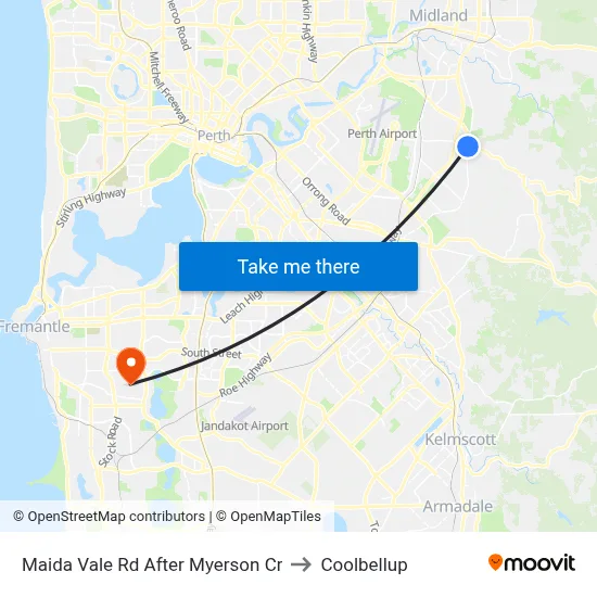Maida Vale Rd After Myerson Cr to Coolbellup map