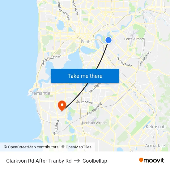 Clarkson Rd After Tranby Rd to Coolbellup map