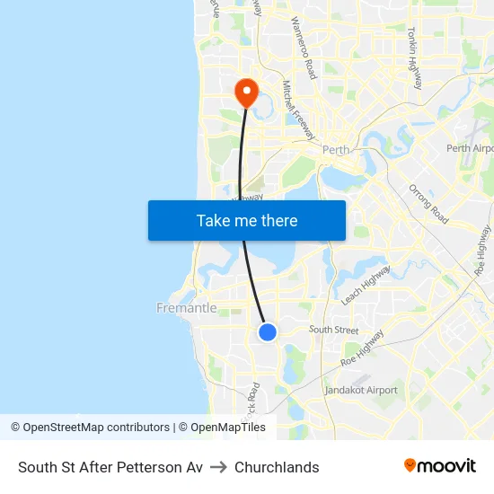 South St After Petterson Av to Churchlands map