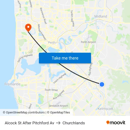 Alcock St After Pitchford Av to Churchlands map