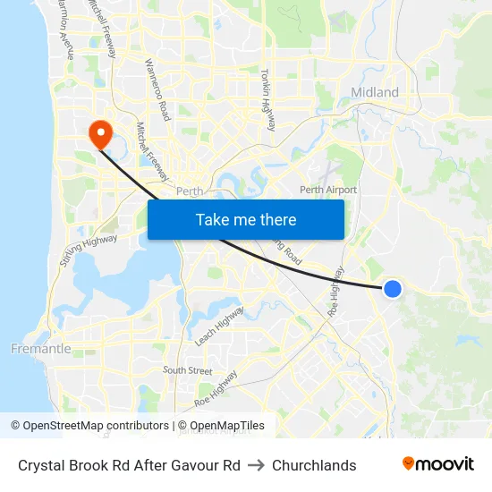Crystal Brook Rd After Gavour Rd to Churchlands map