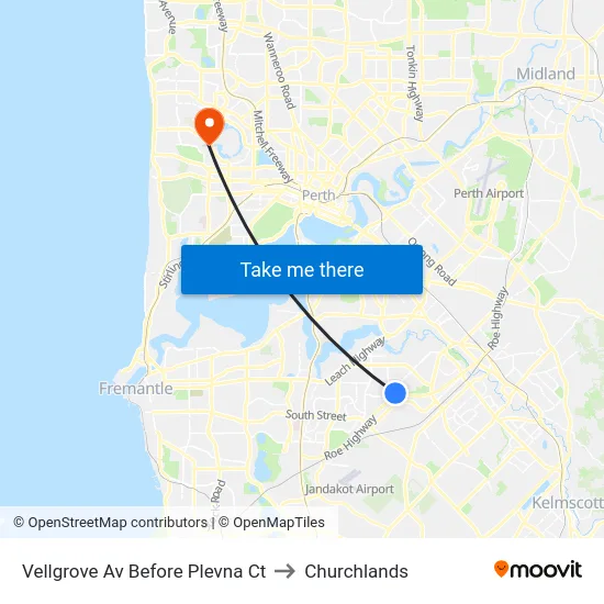 Vellgrove Av Before Plevna Ct to Churchlands map