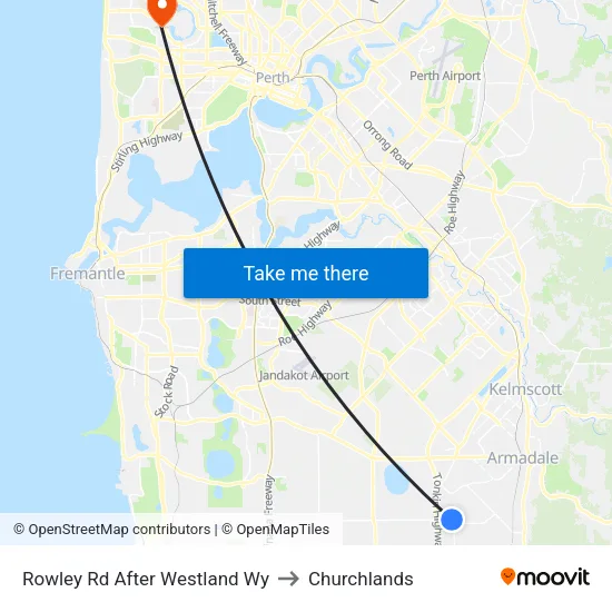 Rowley Rd After Westland Wy to Churchlands map