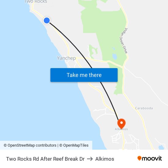 Two Rocks Rd After Reef Break Dr to Alkimos map