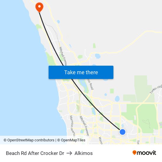 Beach Rd After Crocker Dr to Alkimos map