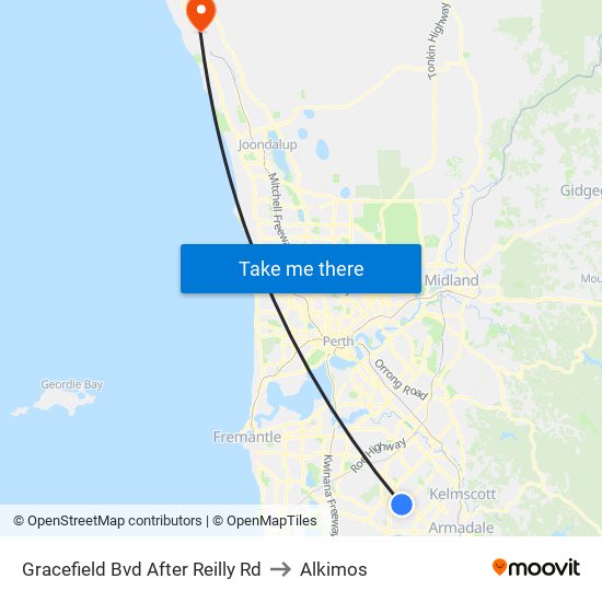 Gracefield Bvd After Reilly Rd to Alkimos map