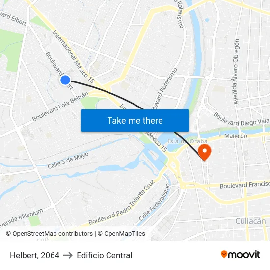 Helbert, 2064 to Edificio Central map