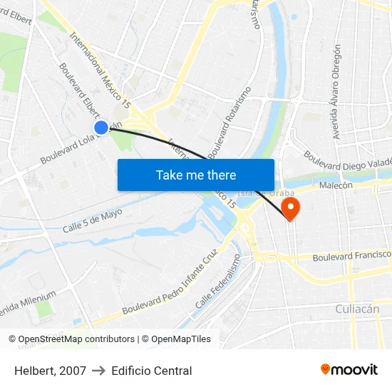 Helbert, 2007 to Edificio Central map